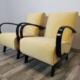 Fauteuils de Jindrich Halabala, années 1940, Set de 2