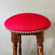 Pair of antique high stools in solid wood