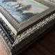 HST painting "Winter landscape with rider" signed Alberty XIX° + frame