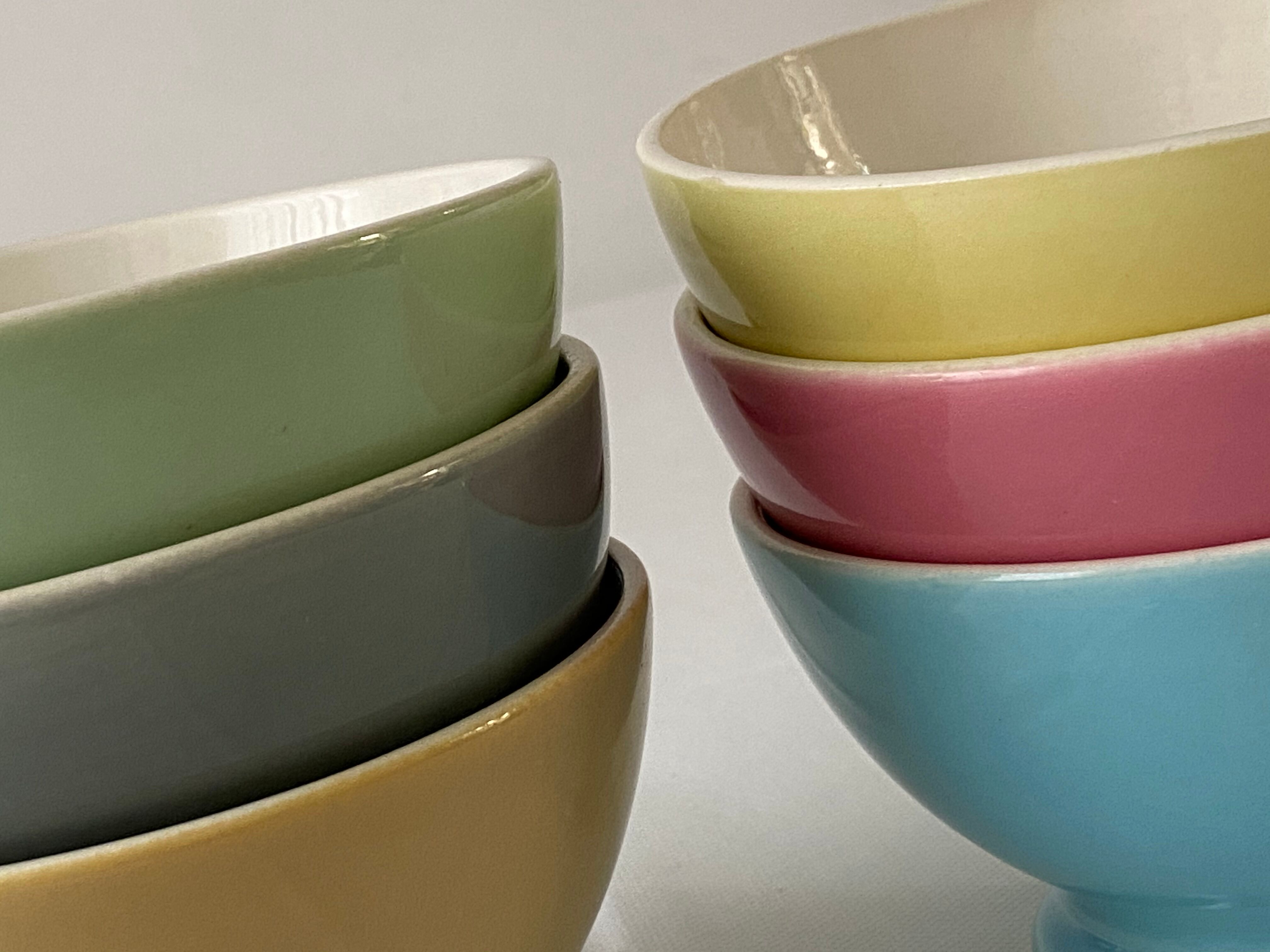 Set of 6 old Boch Brothers bowls