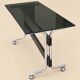 Petite table sur roulettes années 70