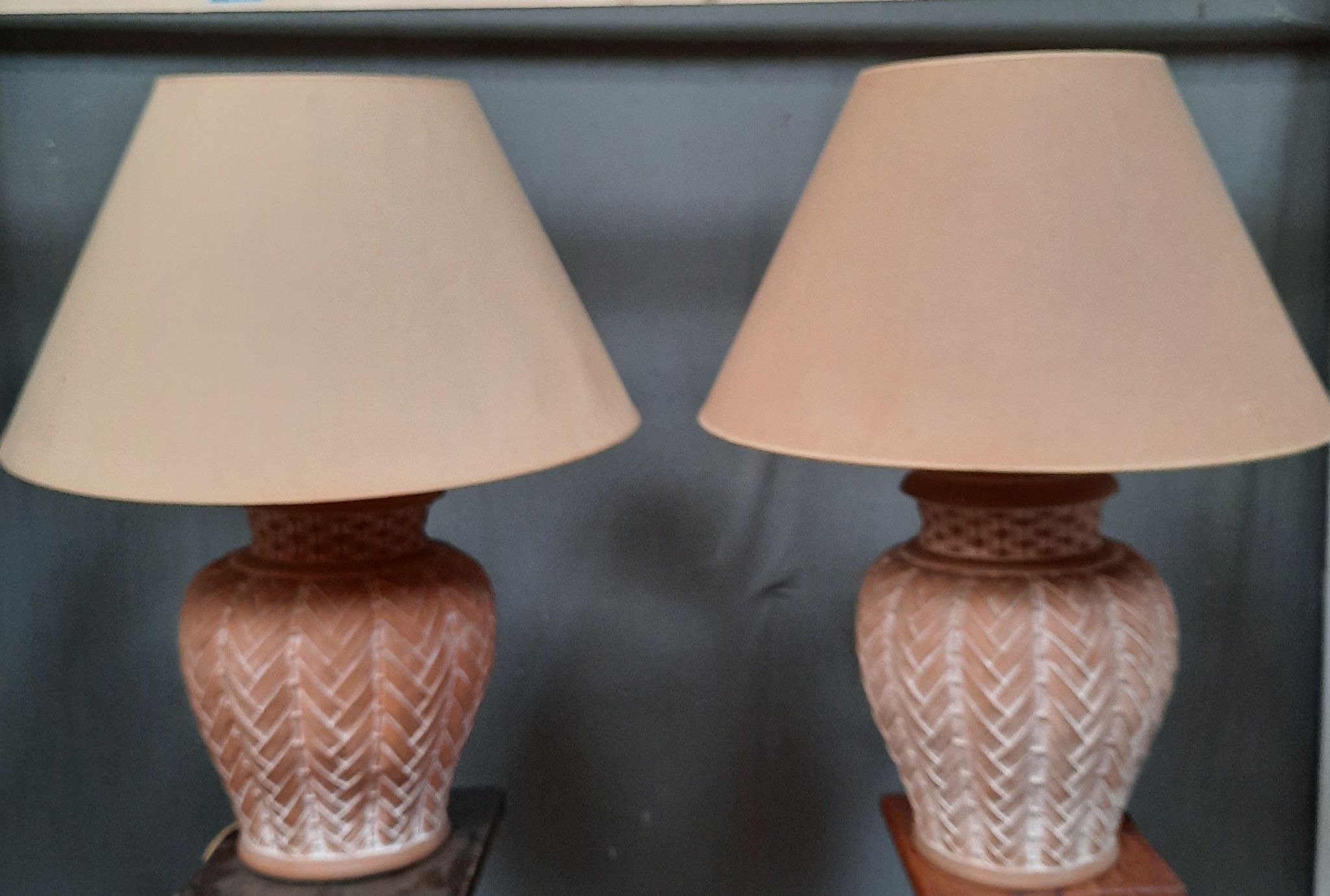 Paire de lampe decorative