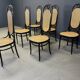 Thonet no. 207 dining chairs 'Long John', set of 6, 1985