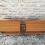 Teak bedside tables