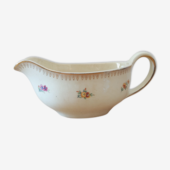 Gravy boat porcelain old pot Elaine iron earth saint lover golden flower