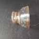 6 vintage champagne glasses from the 50s with gold trim and white stars