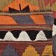 4x10 Red Green Tribal Kilim Rug 130x295Cm