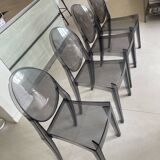 set of 4 x Starck Ghost Victoria chairs (Kartell)