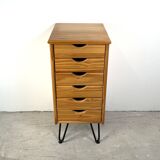 Chest of drawers on hairpin legs, Scandinavian style