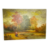 Oil on canvas landscape