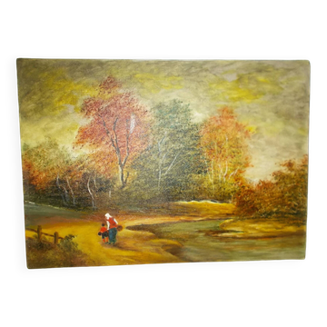 Huile sur toile paysage