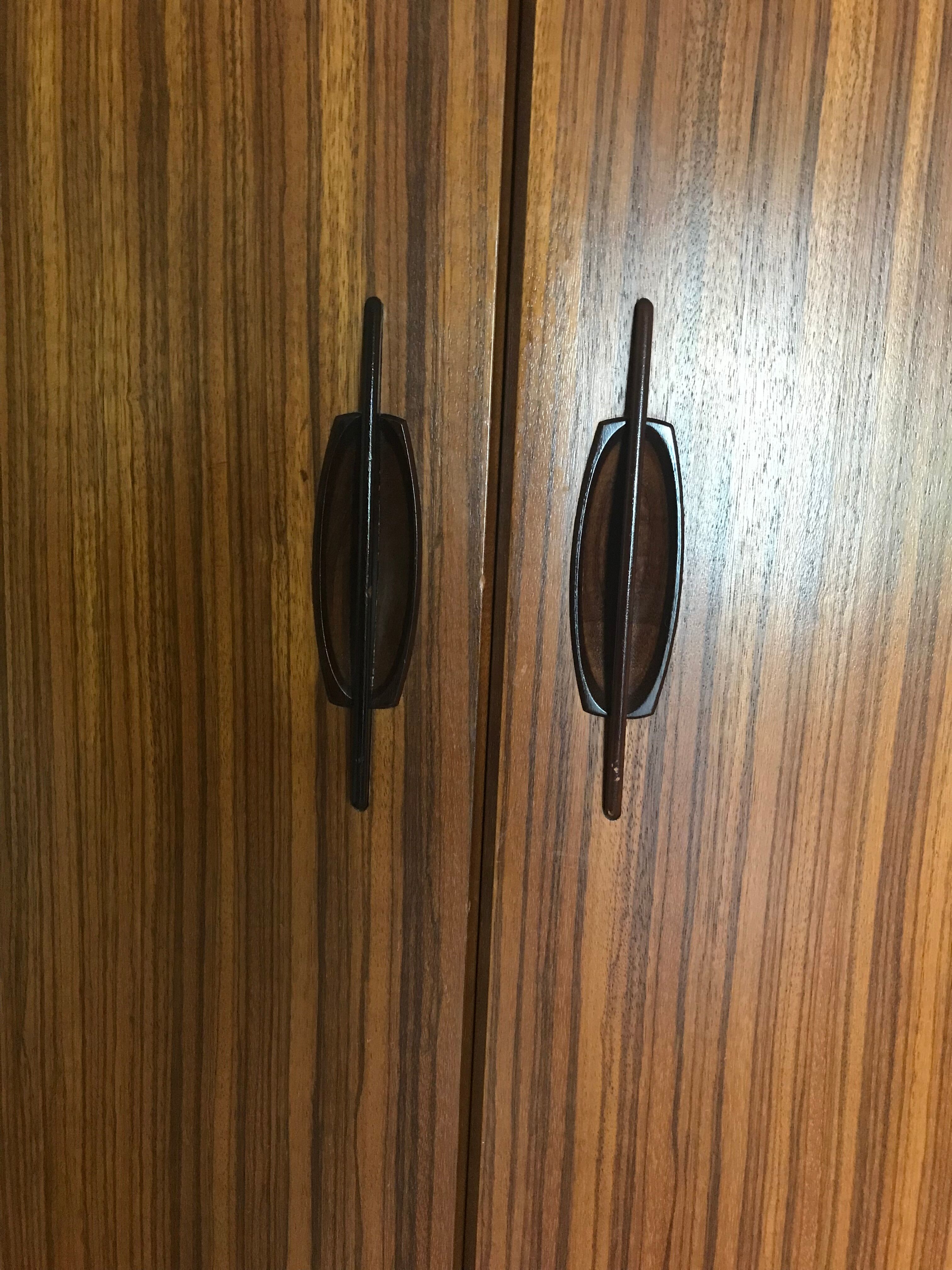 Scandinavian wardrobe vintage teak 1960-70's