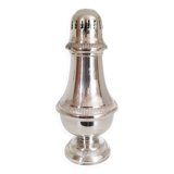 Silver-plated sugar shaker with fluted edges