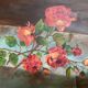 Flower painting oil on canvas signed