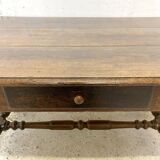 19th century solid oak desk or table