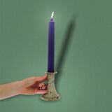 Handcrafted sandstone candlestick