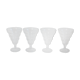 Lot de 4 ancien verres de bistrot français