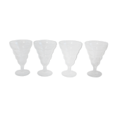 Lot de 4 ancien verres de bistrot français