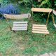 Set of 4 folding garden chairs
