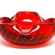 Sommerso Murano glass bowl by G. Ferro, Italy, 1950s