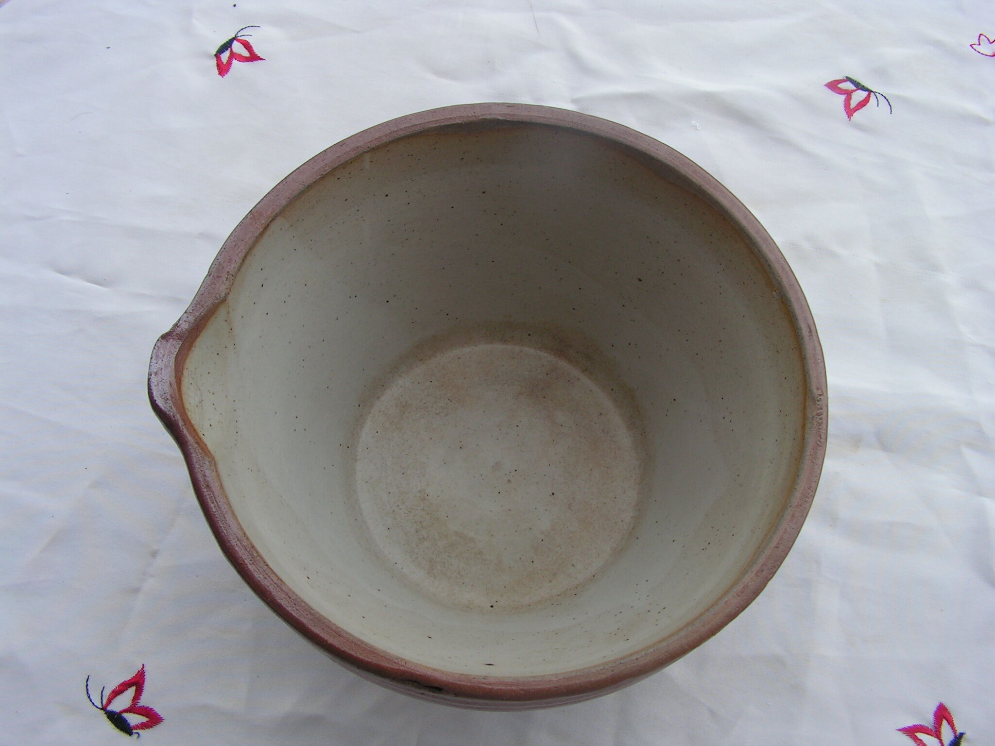 Vernisse terracotta jatte