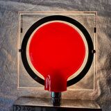 Pair of red Keplero model wall lights, design by chiaramonte