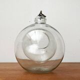 Mid-century glass hanging planter, 1960s