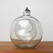 Mid-century glass hanging planter, 1960s