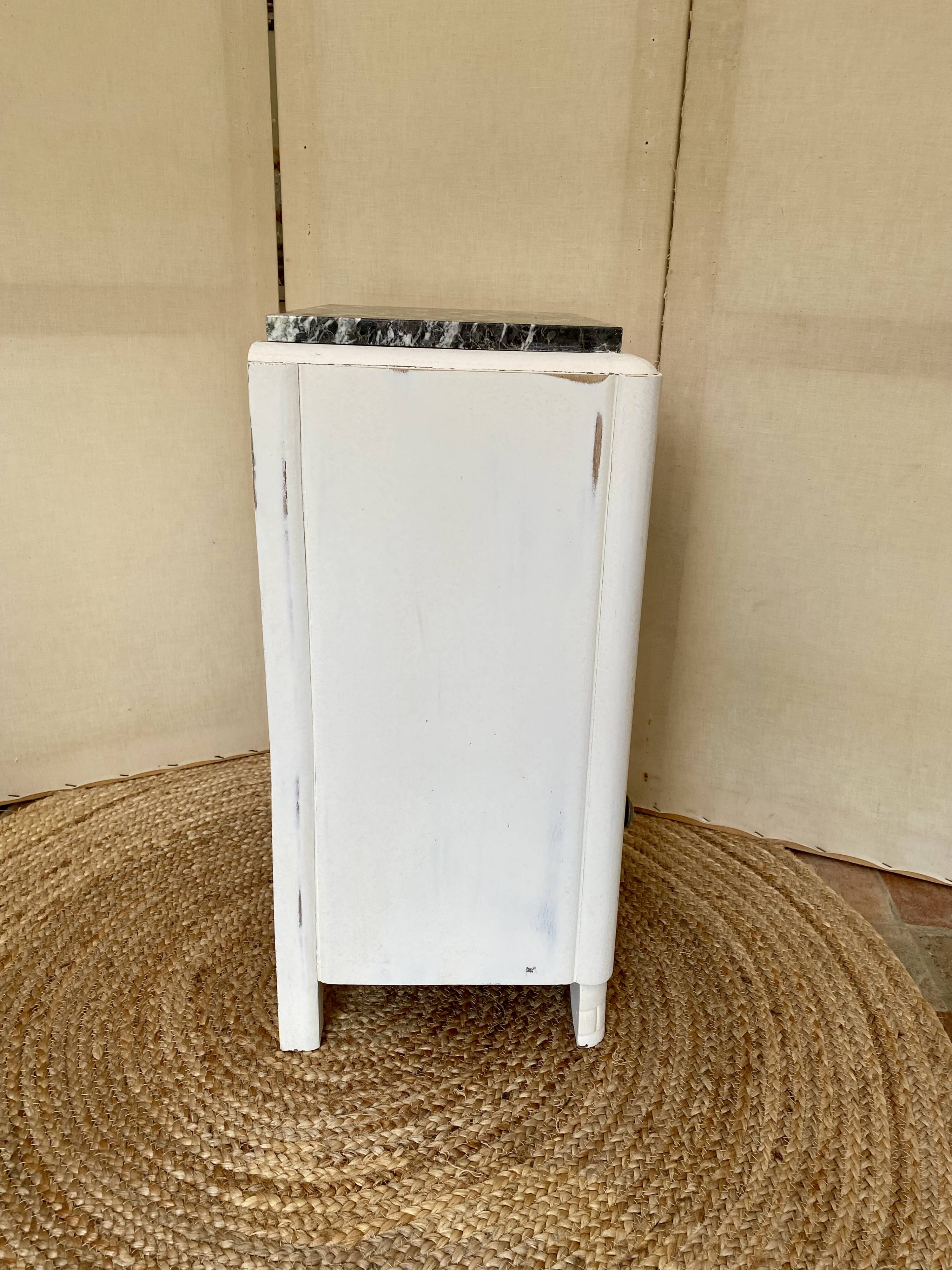 Wood and marble bedside table, 1940