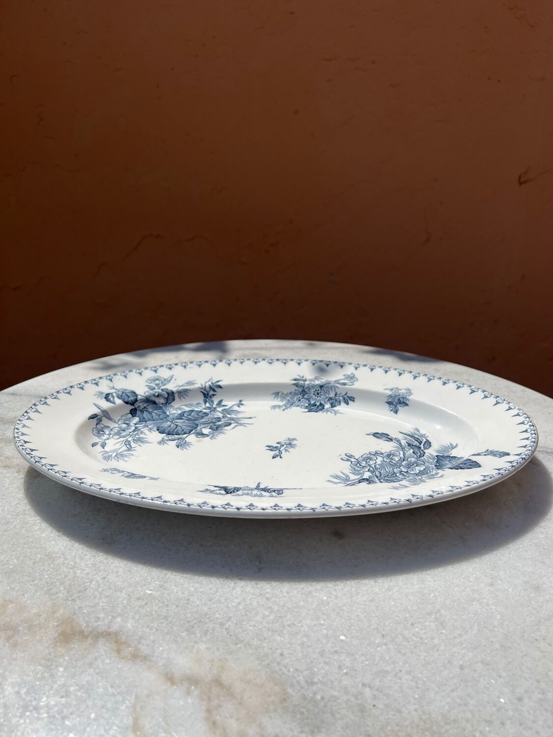 Presentation dish Sarreguemines (Flora)