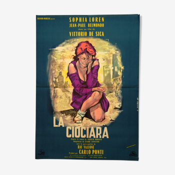 Affiche originale cinéma "La Ciocara"1961 Sophia Loren,Belmondo