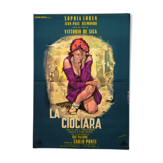Affiche originale cinéma "La Ciocara"1961 Sophia Loren,Belmondo