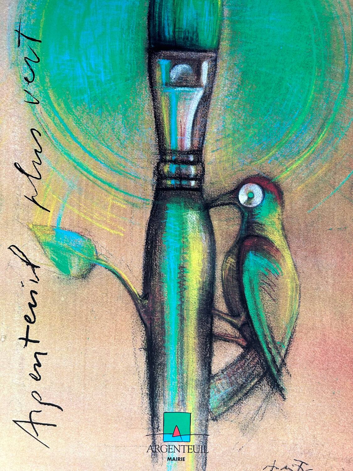 Écran original André François « Argenteuil Plus Vert »