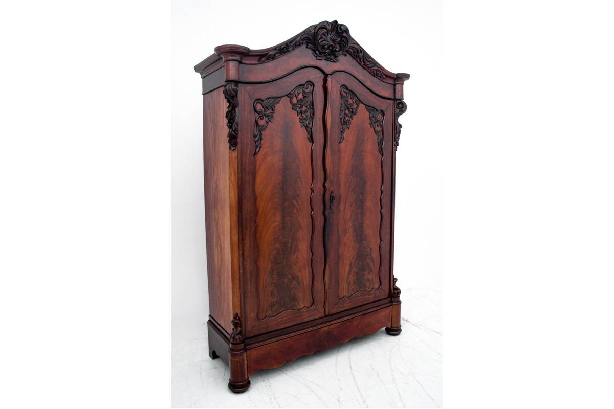 Antique wardrobe, Western Europe, turn of the 19th and 20th centuries.