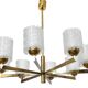 Lustre vintage des années 1970
