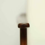 Vintage Armchair Lounge chair White Bouclette Wooden Armchair Mid Century Modern