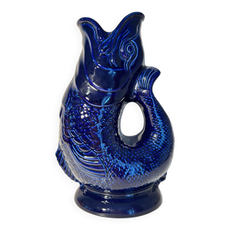 Vase carafe poisson Guggle jug