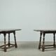Young antique oak drop-leaf side table, Netherlands 1920s