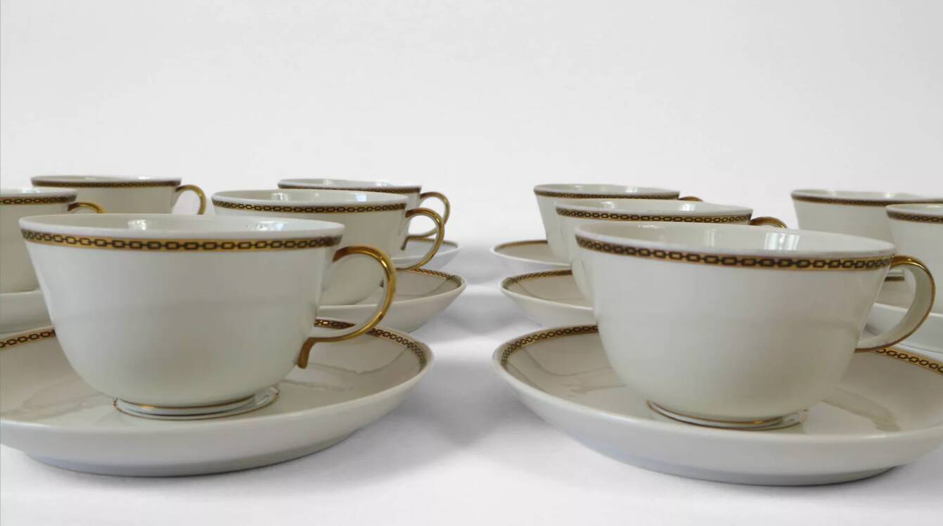 Tea service 12 people, Richard Ginori, 30s