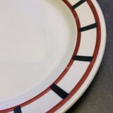 Old French earthenware dish Fénal Badonviller, Béarn model