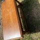 Solid oak coffee table from the 1970s.