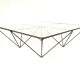 Table low vintage 60s/70s design steel wire