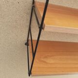 Wall shelf type String Scandinavian style in beech year 70.