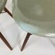 Eames Herman Miller DSW side chairs in seafoam green with imperfections