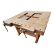 Établi ancien de sculpteur
