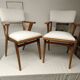 Set of 2 50s style chairs refurbished