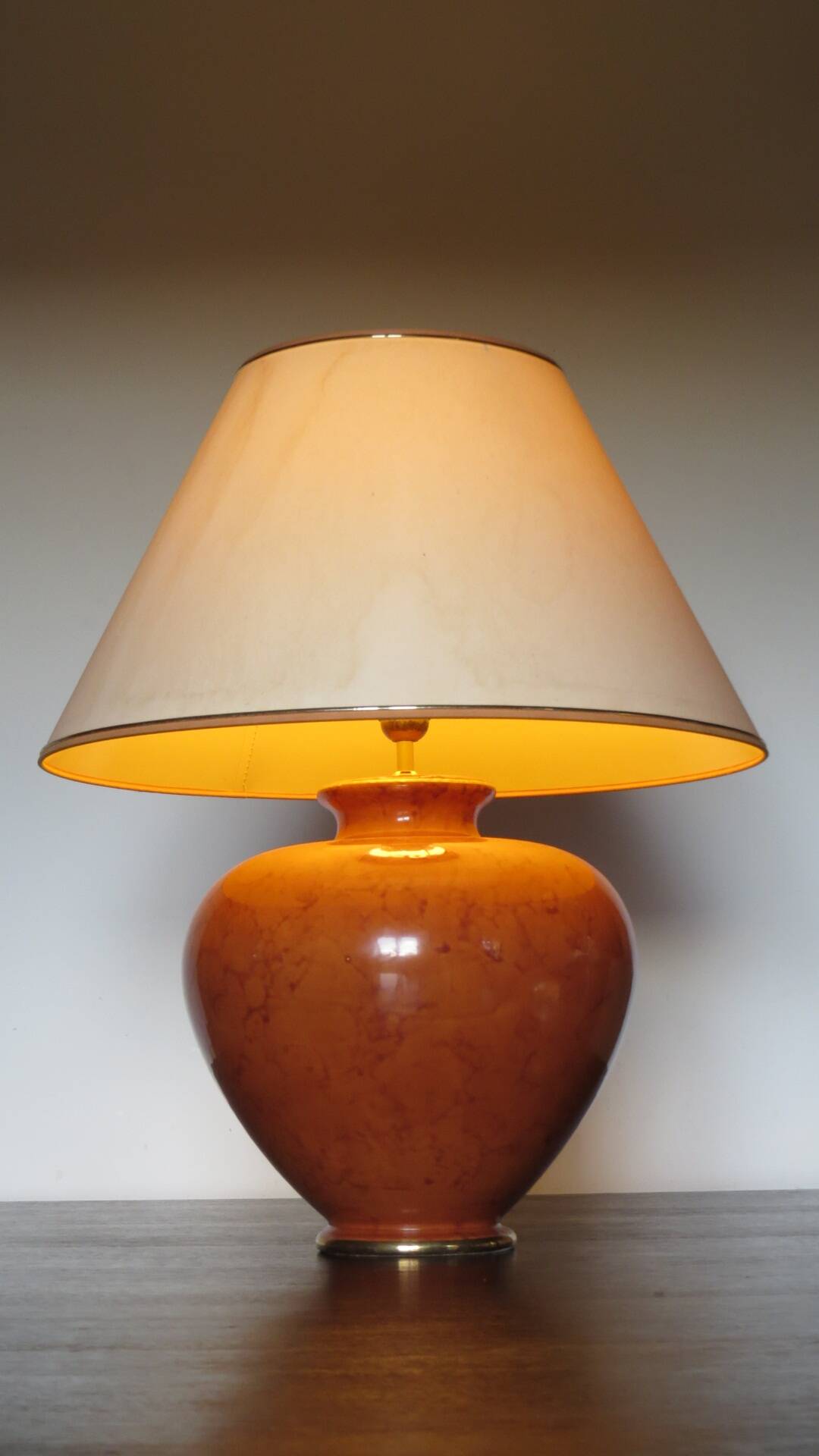Large ceramic lamp base from the 70's,