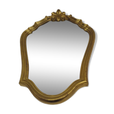 Miroir tour doré de style louis xv de taille moyenne