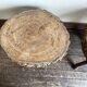 Pair of mountain coffee tables made of wooden logs from the 1970s.