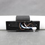 Mid-century Bakelite and opaline glass wall light, Czechoslovakia 1960s